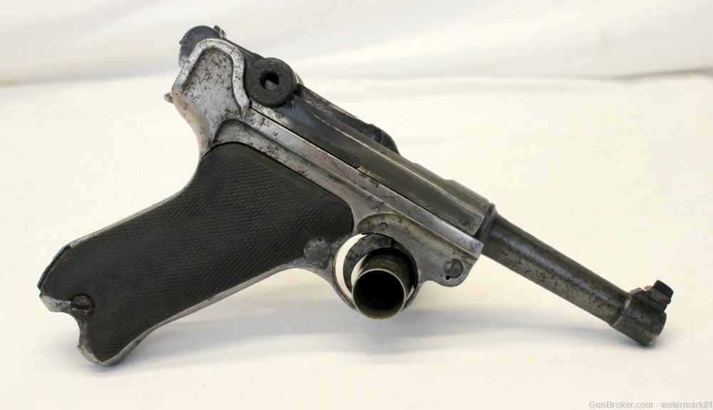 vintage ERFURT LUGER semei-auto pistol MATCHING NUMBERS parts repair -img-4
