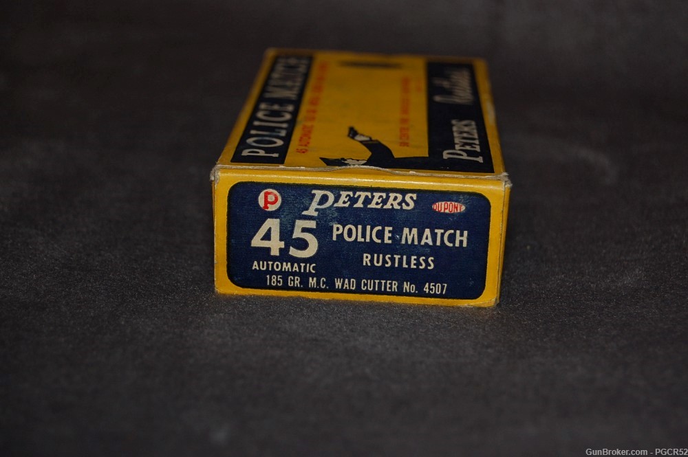 Peters Vintage Box Police Match .45acp Ammo-img-1