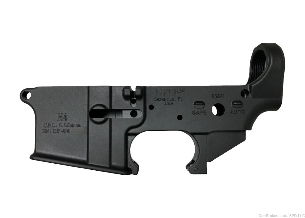 M16 cut AR-15 lower receiver stripped -img-1