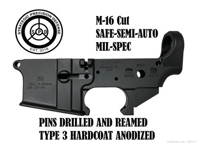 M16 cut AR-15 lower receiver stripped 