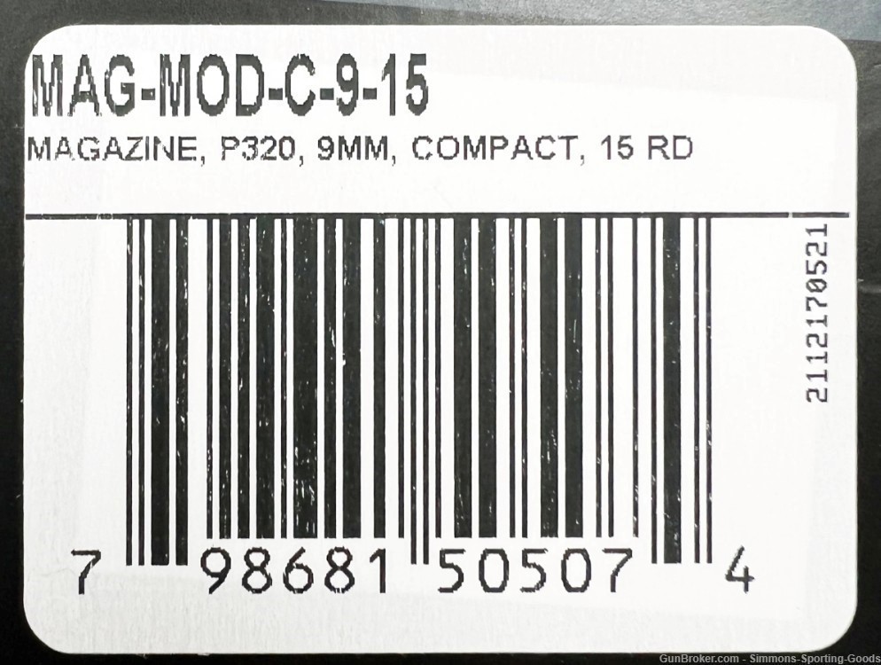 Sig Sauer (MOD-C-9-15) P320 9MM Compact 15Rd Magazine - Qty. 3-img-1