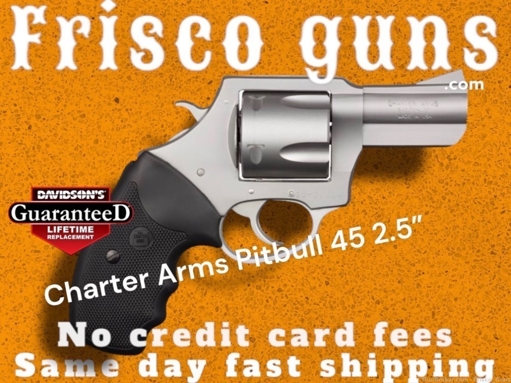 NEW CHARTER ARMS PITBULL 45 AUTO 2.5" 5rd Pit Bull REVOLVER 74520-img-0