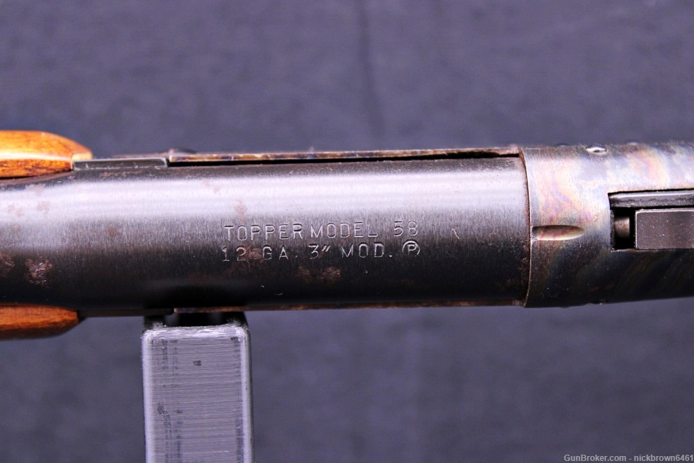 H&R 1871 TOPPER MODEL 58 12 GAUGE 3" CHAMBER MODIFIED CHOKE CASE HARDENED -img-23