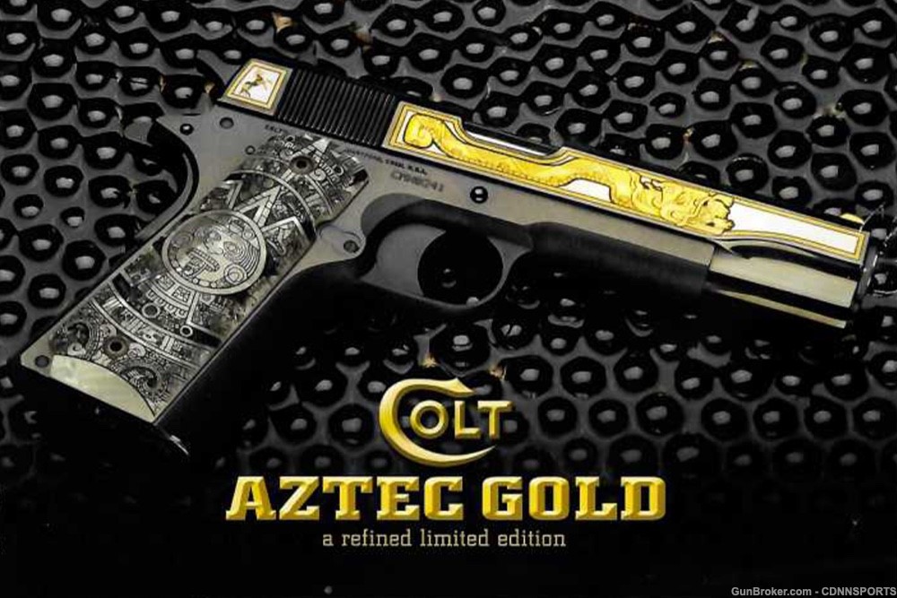 TALO Colt 1911 Aztec Gold .38 Super 227 of 300 NEW FROM 2014-img-12