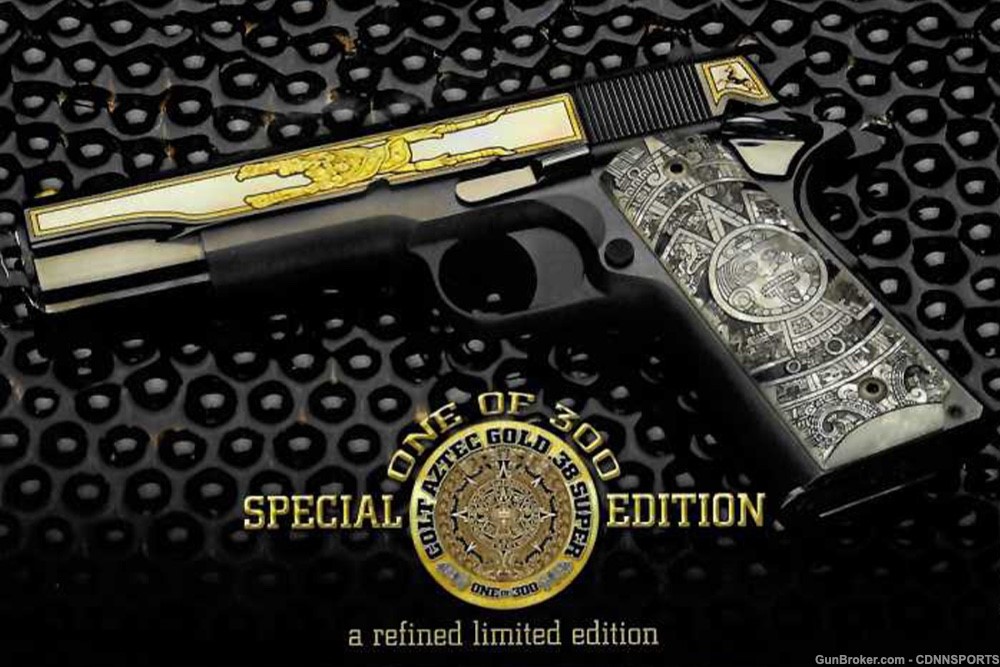 TALO Colt 1911 Aztec Gold .38 Super 227 of 300 NEW FROM 2014-img-13
