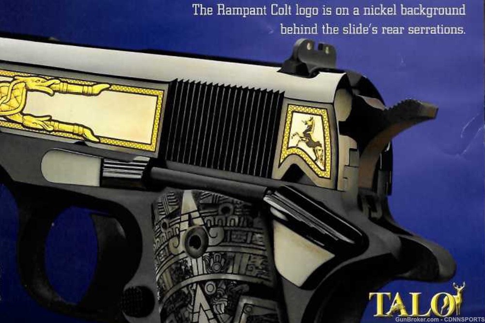 TALO Colt 1911 Aztec Gold .38 Super 227 of 300 NEW FROM 2014-img-16
