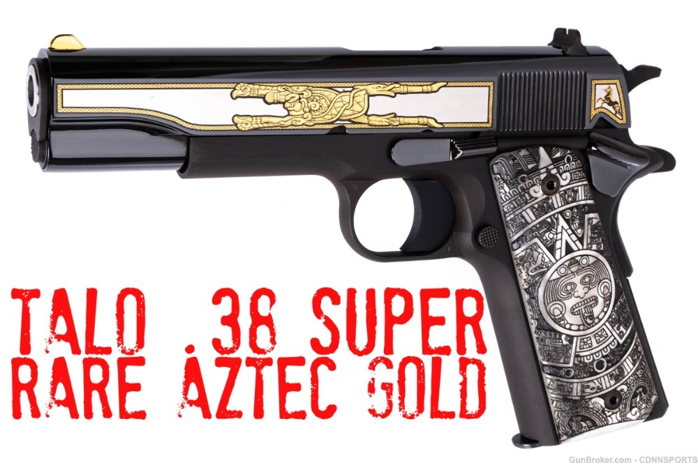 TALO Colt 1911 Aztec Gold .38 Super 227 of 300 NEW FROM 2014-img-0