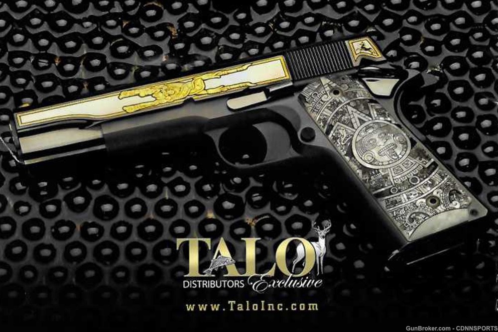 TALO Colt 1911 Aztec Gold .38 Super 227 of 300 NEW FROM 2014-img-19