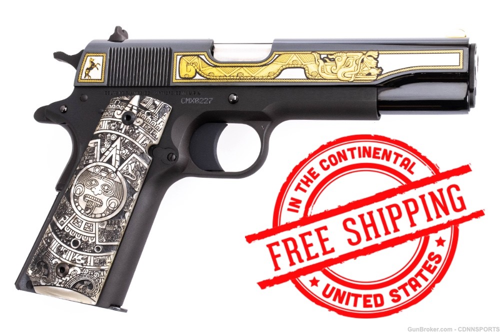 TALO Colt 1911 Aztec Gold .38 Super 227 of 300 NEW FROM 2014-img-1