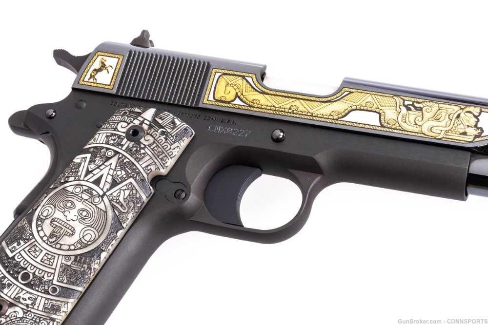 TALO Colt 1911 Aztec Gold .38 Super 227 of 300 NEW FROM 2014-img-6