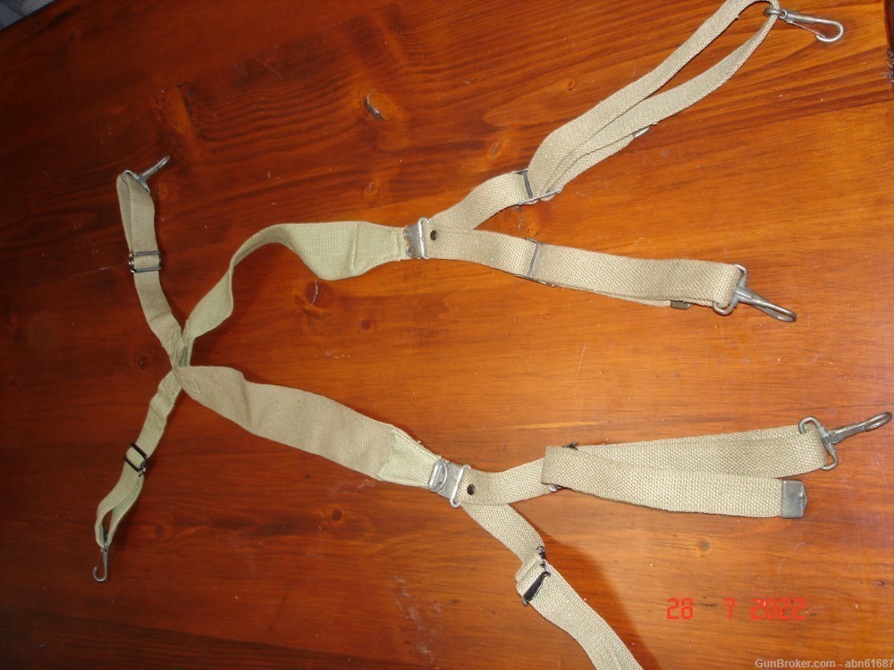 WWII Airborne Paratroopers combat suspenders Hinson 1942 dated-img-3
