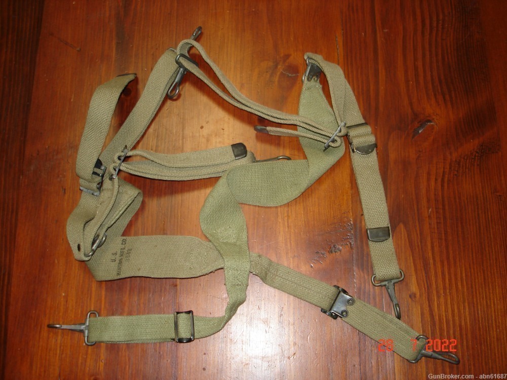 WWII Airborne Paratroopers combat suspenders Hinson 1942 dated-img-0