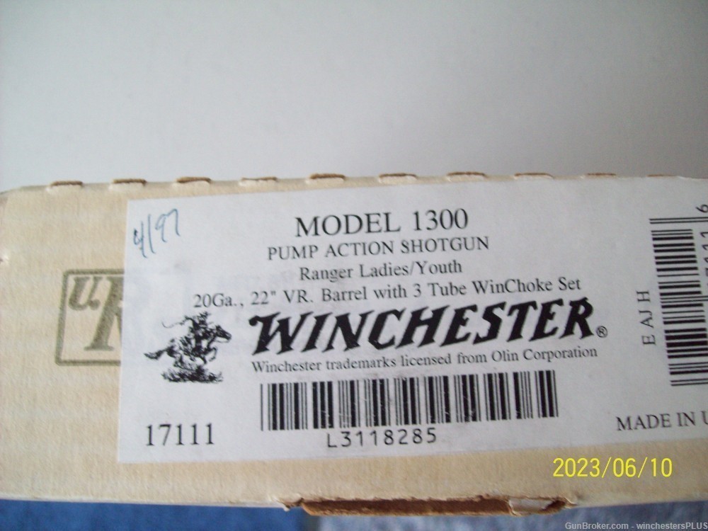 WINCHESTER MODEL 1300 BOX AND PAPER WORK + INSERTS ONLY-img-0