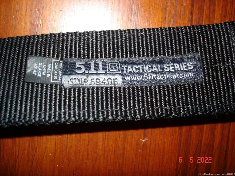 5.11 Tactical Series Instructor D ring buckle belt black Style 59405 XL -img-2