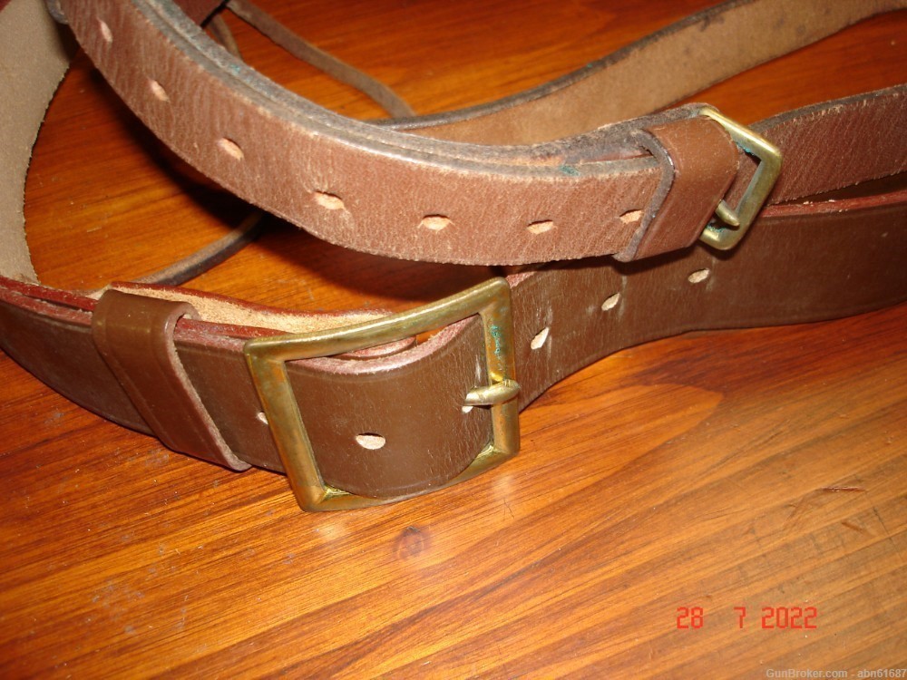 WWII Military Police holster Sam brown belt rig Milwaukee 1942 -img-2