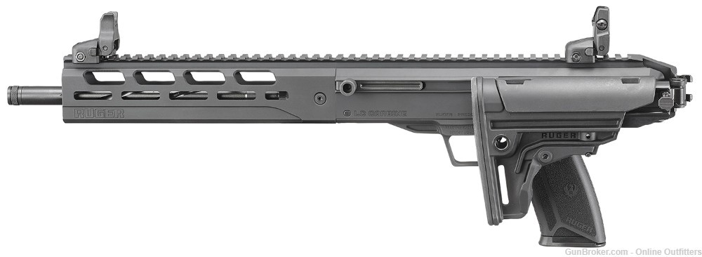 Ruger LC Carbine 5.7x28mm 16" 20+1 Threaded Barrel MLOK 19300 Folding Stock-img-2