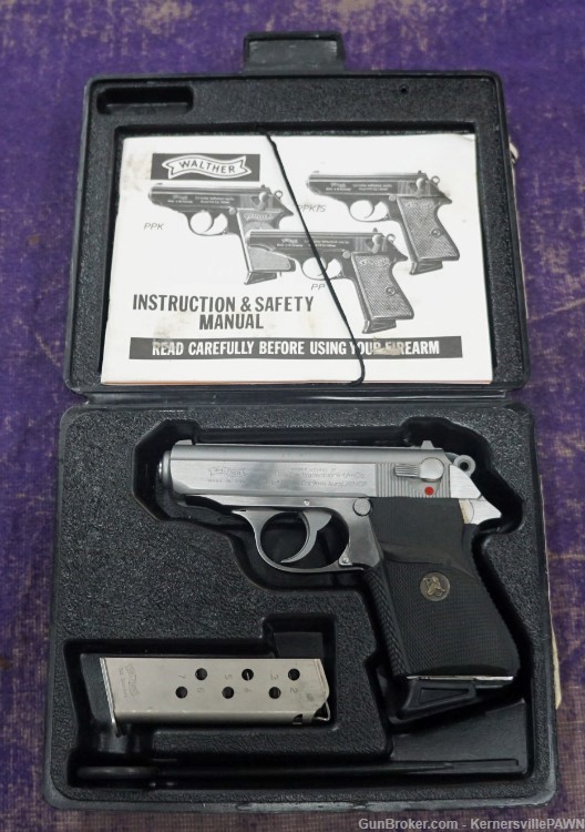Walther Interarms PPK/S Stainless Double/Single Action .380ACP-img-0