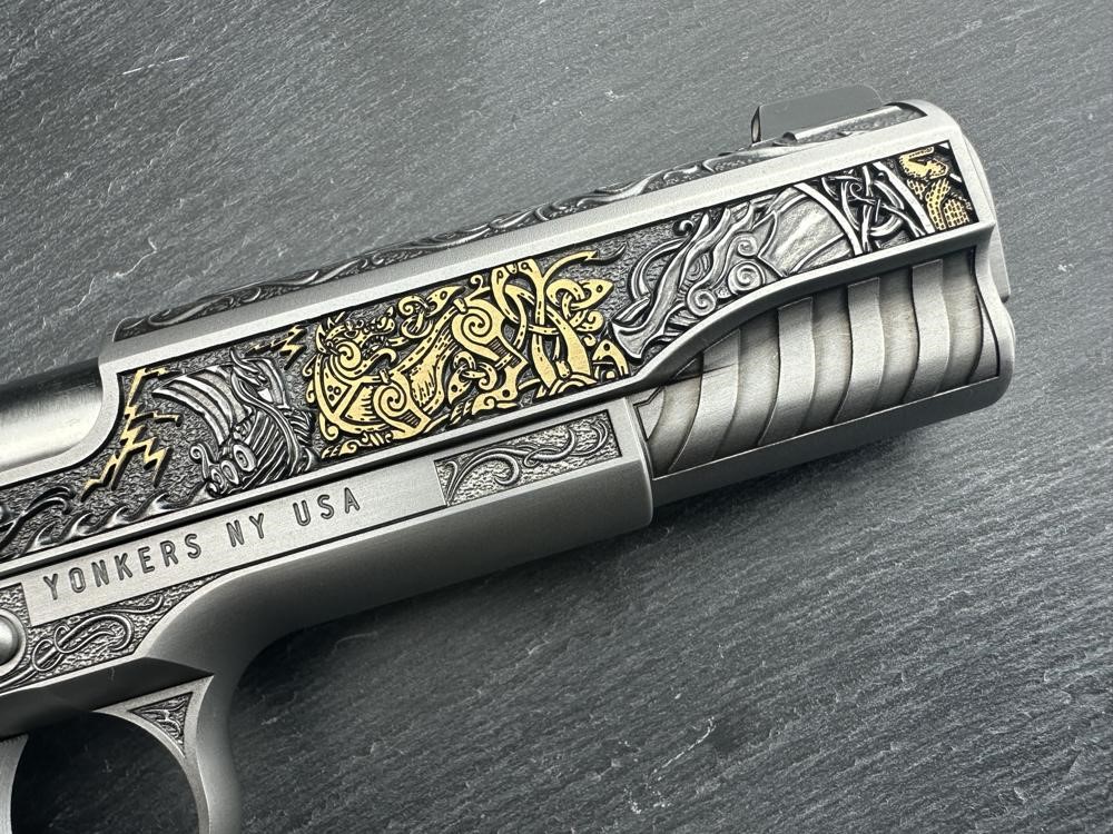FACTORY 2ND - Kimber 1911 Custom Engraved Viking Warrior AAA by Altamont-img-14