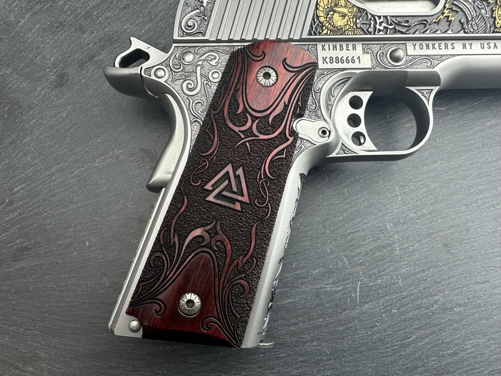 FACTORY 2ND - Kimber 1911 Custom Engraved Viking Warrior AAA by Altamont-img-15