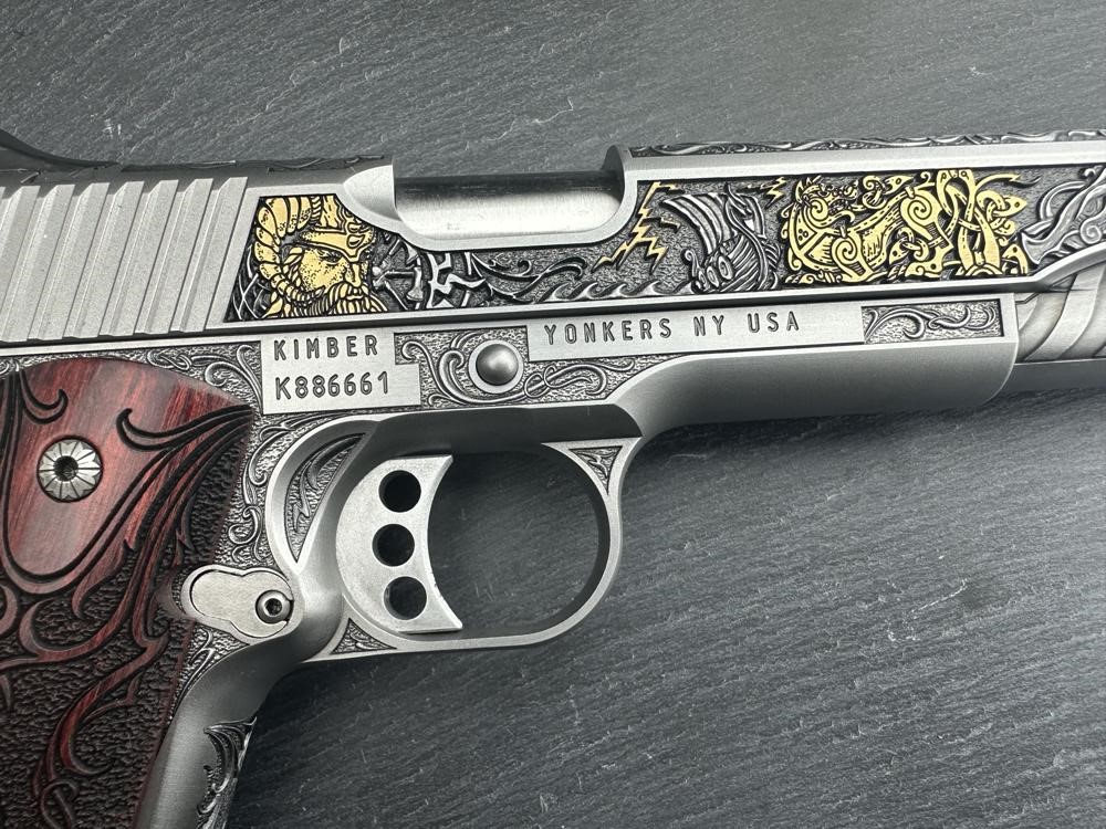 FACTORY 2ND - Kimber 1911 Custom Engraved Viking Warrior AAA by Altamont-img-13