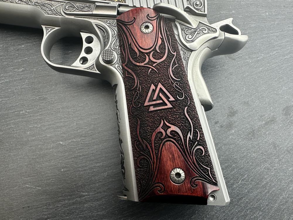 FACTORY 2ND - Kimber 1911 Custom Engraved Viking Warrior AAA by Altamont-img-4