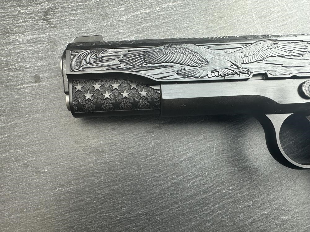 FACTORY 2ND - Kimber 1911 Custom Engraved Patriot Blued by Altamont-img-1