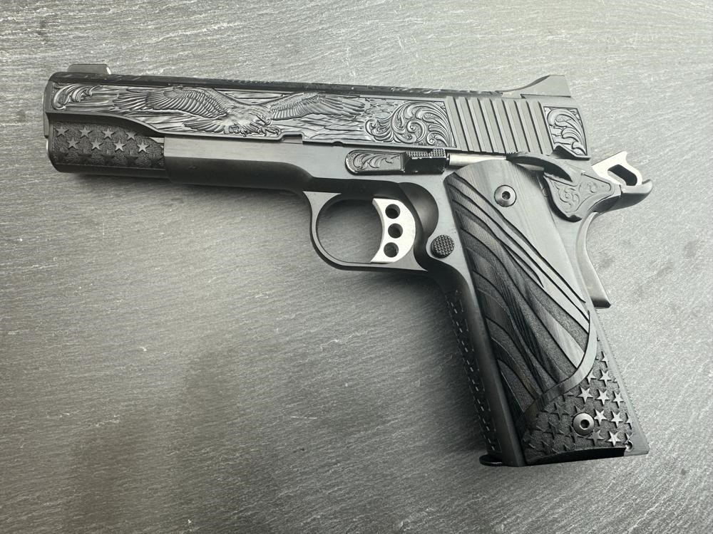 FACTORY 2ND - Kimber 1911 Custom Engraved Patriot Blued by Altamont-img-0
