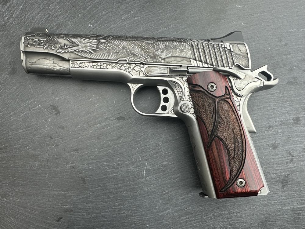 Factory Second - Kimber 1911 Custom Engraved Dragon AAA by Altamont .45ACP-img-0