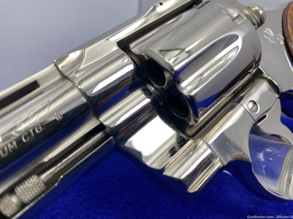 1961 Colt Python .357 Mag Nickel 4" *CLASSIC SNAKE MODEL REVOLVER*-img-8