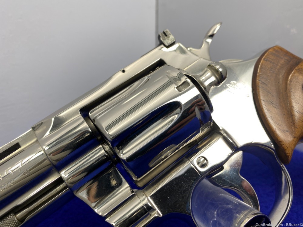 1961 Colt Python .357 Mag Nickel 4" *CLASSIC SNAKE MODEL REVOLVER*-img-12