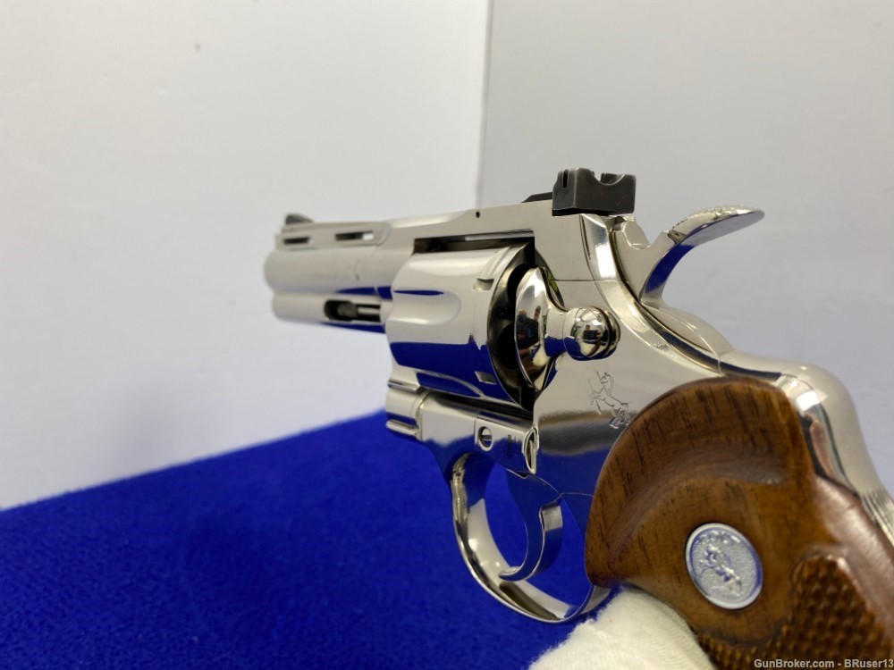 1961 Colt Python .357 Mag Nickel 4" *CLASSIC SNAKE MODEL REVOLVER*-img-41