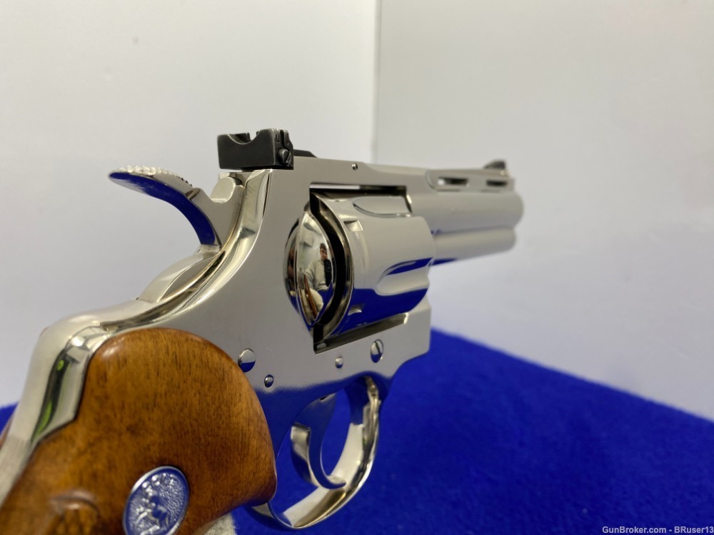 1961 Colt Python .357 Mag Nickel 4" *CLASSIC SNAKE MODEL REVOLVER*-img-40