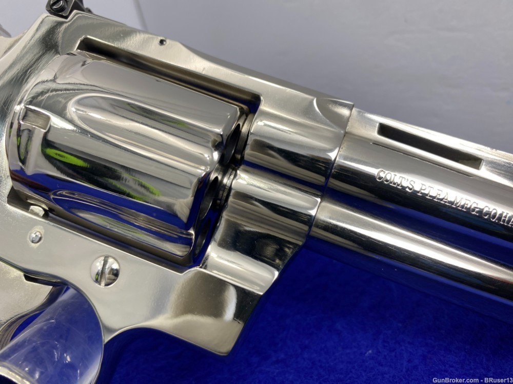 1961 Colt Python .357 Mag Nickel 4" *CLASSIC SNAKE MODEL REVOLVER*-img-25