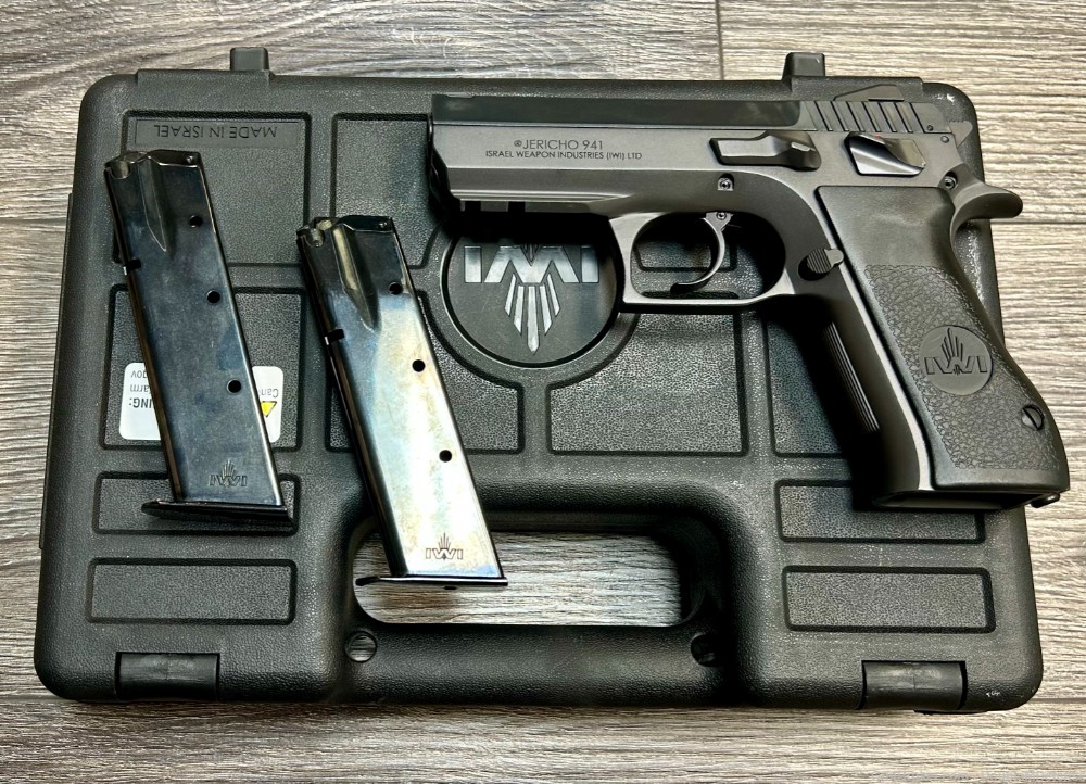 IWI Jericho 941 9mm Pistol W/ Magazines and Hard Case-img-0