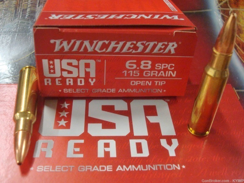 60 Winchester 6.8 SPC 115 grain HP NEW ammo RED68SPC-img-0
