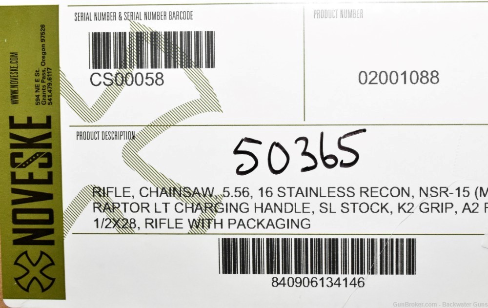 FACTORY NEW NOVESKE CHAINSAW 5.56MM RIFLE 02001088 IN STOCK NO RESERVE!-img-5