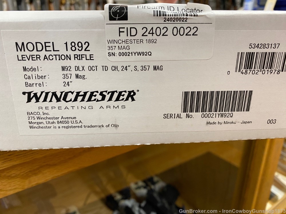 Winchester Model 1892 Deluxe Takedown 357 Mag 24" 534283137 -img-6