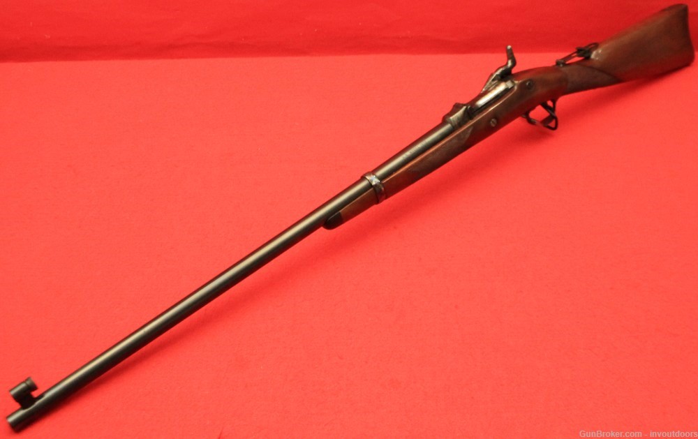 Harrington & Richardson 1873 Trapdoor chambered in .45-70 with a 26-inch.-img-4