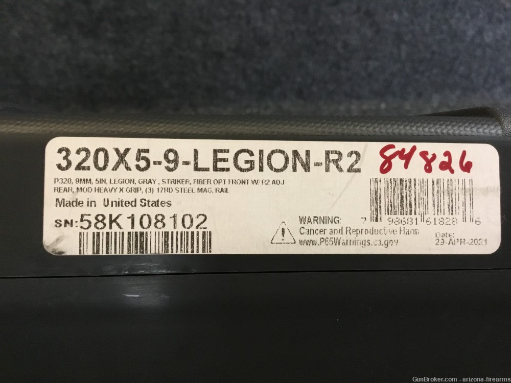 Sig P320 X-Five Legion Semi Auto Pistol 9MM Box 3-17RND Mags-img-17