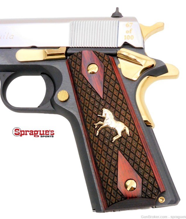 Colt 1911 Government "El Aguila" Limited Edition 1of 100 5" 38 SUP *NEW*-img-8