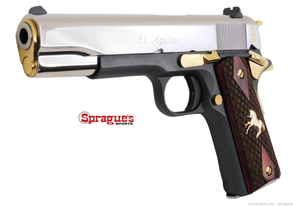 Colt 1911 Government "El Aguila" Limited Edition 1of 100 5" 38 SUP *NEW*-img-2