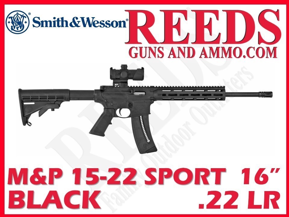 Smith & Wesson M&P 15-22 Sport OR Red Dot Black 22 LR 16.5in 25Rd 12722-img-0