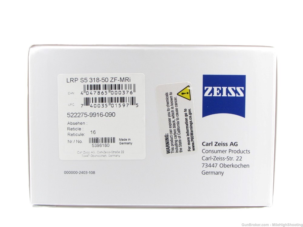 Unmounted Demo: Zeiss LRP S5 318-50 ZF-MRi 522275-9916-090 -img-15