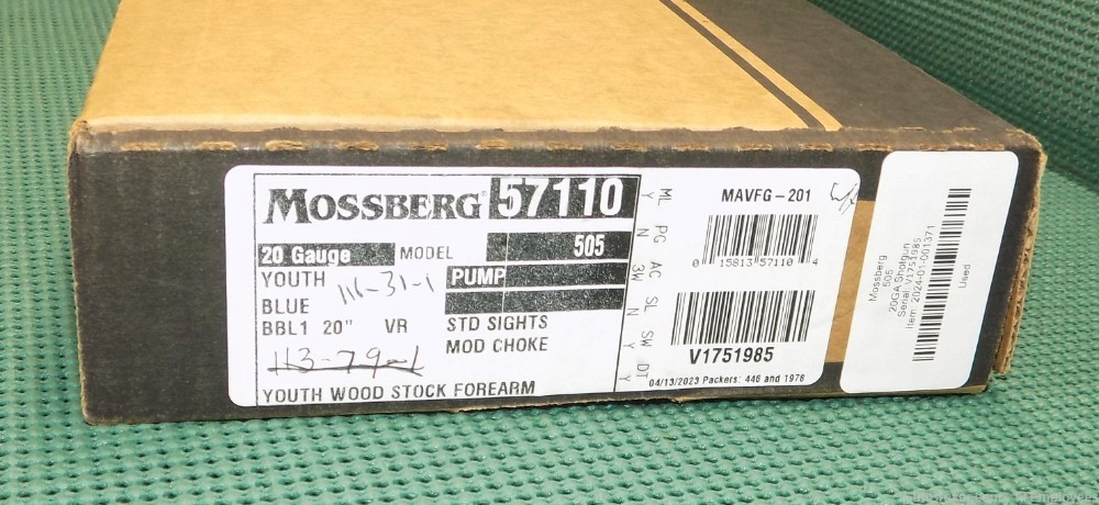 Mossberg 505 Bantam Youth 20ga/20" Blue/Wood Used LNIB NO RESERVE-img-3