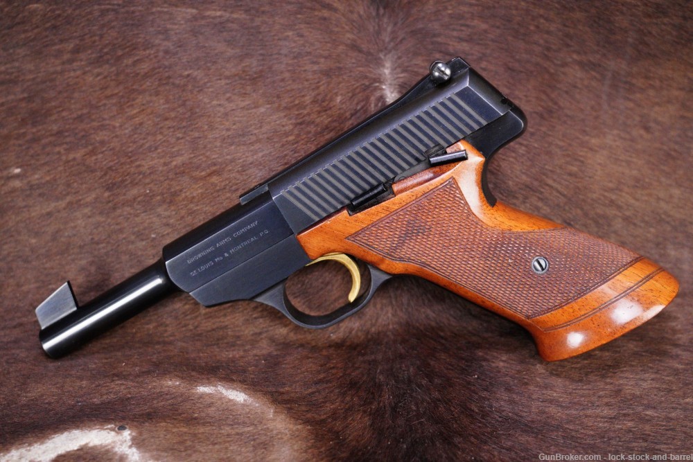 FN Browning Challenger .22 LR 4.5" Blue Semi-Automatic Pistol, MFD 1963 C&R-img-3