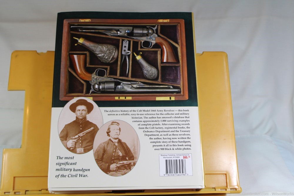 Colt Mod1860 Army 2nd Gen 44 Black Powder; Book Included; "Antique" No FFL-img-41