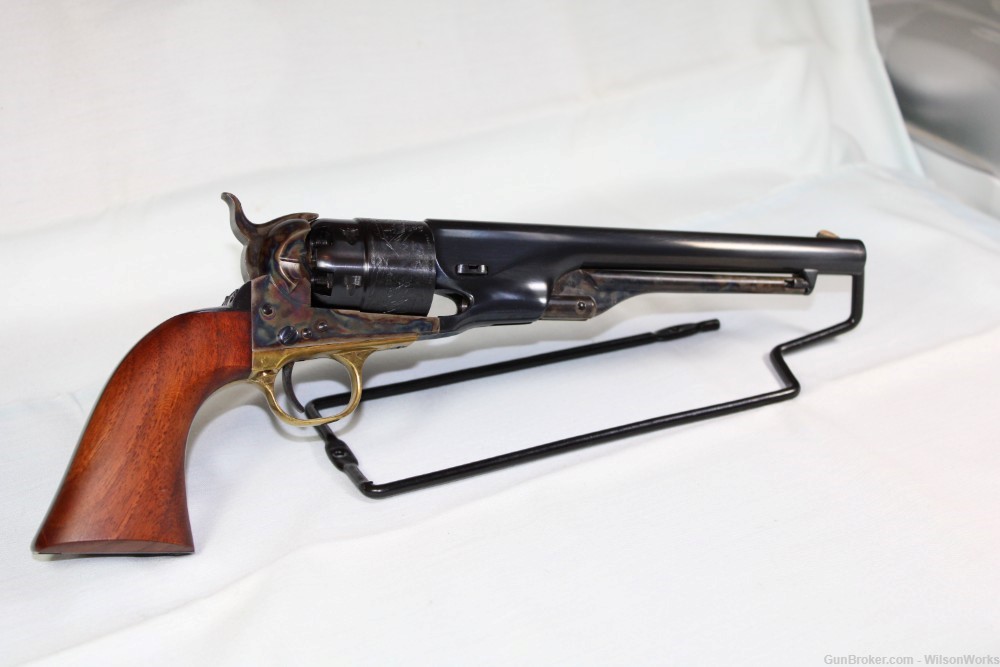 Colt Mod1860 Army 2nd Gen 44 Black Powder; Book Included; "Antique" No FFL-img-2