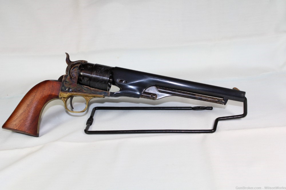 Colt Mod1860 Army 2nd Gen 44 Black Powder; Book Included; "Antique" No FFL-img-1