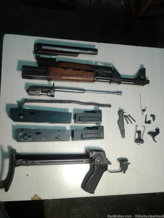 Yugo AK-47 parts kit with 2 rear receiver pieces and 3 front rec. Pieces -img-5