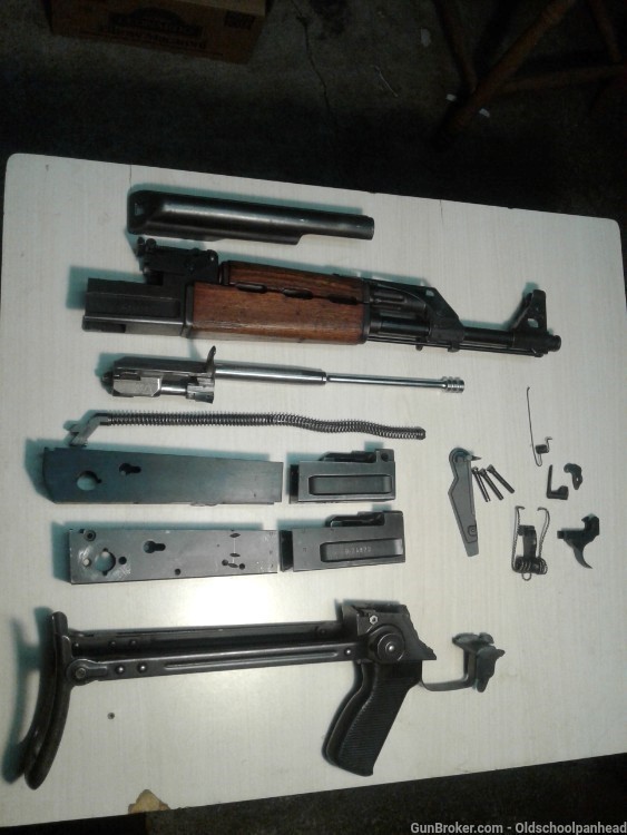 Yugo AK-47 parts kit with 2 rear receiver pieces and 3 front rec. Pieces -img-0